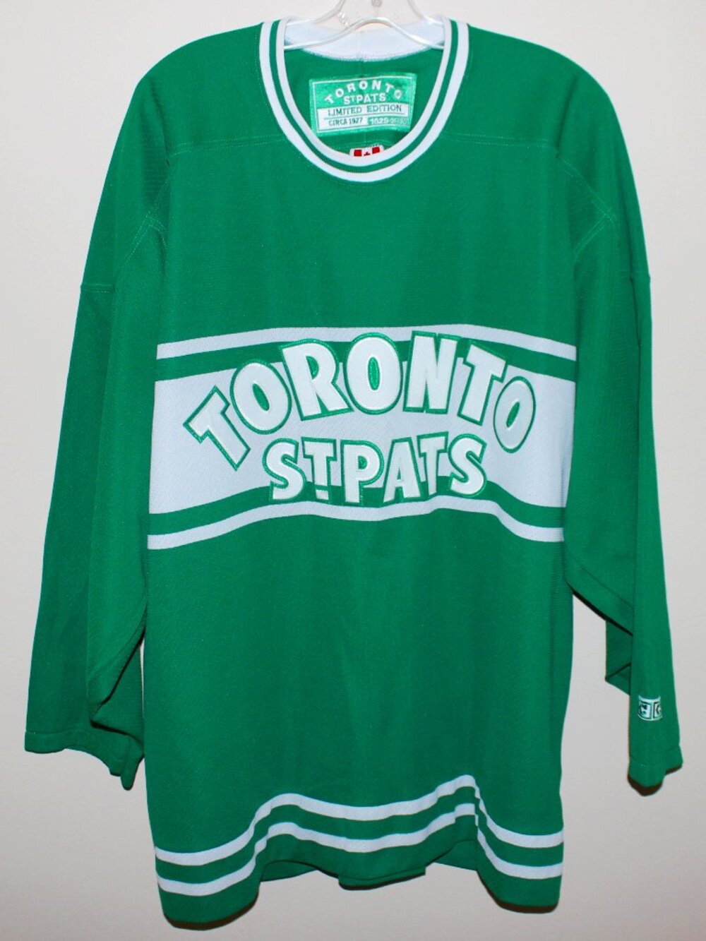 limited edition❤️1629/1927 Toronto Maple Leafs St. Pats Green Jersey CCM Canada